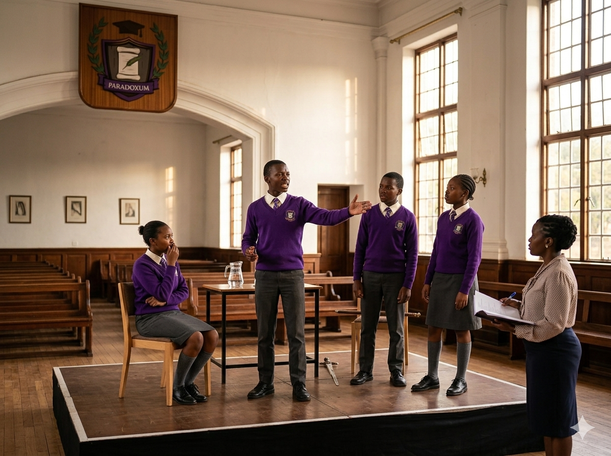 Drama club rehearsal
