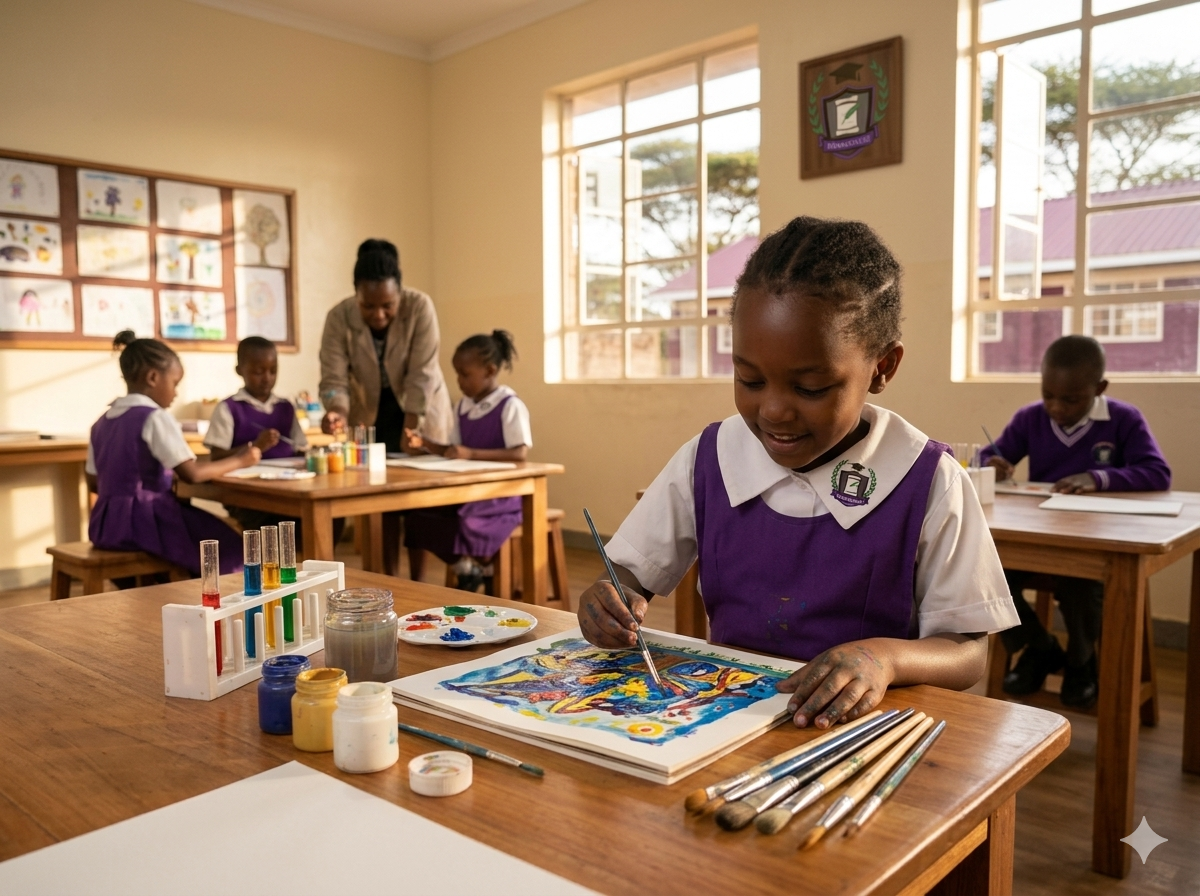 Lower Primary art lesson