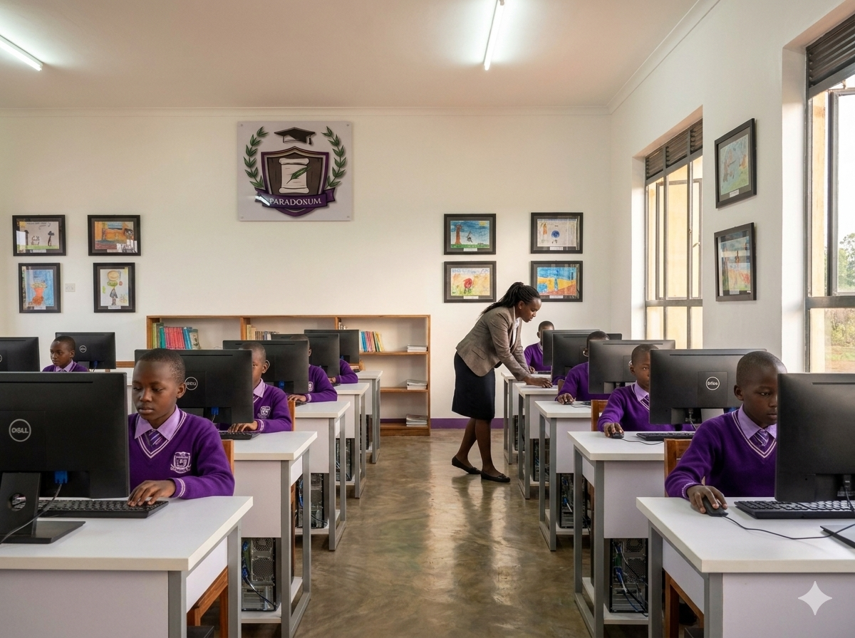 ICT laboratory — coding club in session